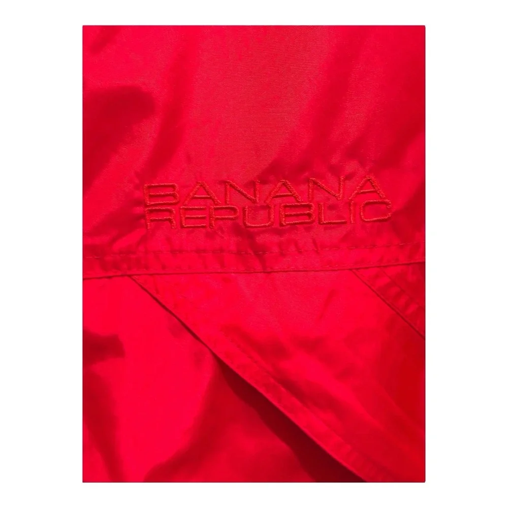 Vintage Banana Republic Jacket Red Reversible Nylon Fleece Mens Small Read‎ Desc
